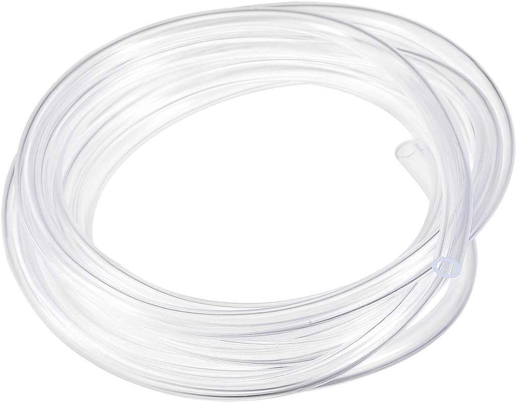 uxcell PVC Hose Tube, 13mm(0.51") ID x 18mm(0.7") OD 3 Meter 9.8ft Clear Vinyl Tubing, Plastic Flexible Water Pipe