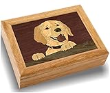 Wood Art Dog Box - Handmade in USA - Unmatched Quality - Unique, No Two are the Same - Original Work...