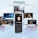 MP3 Player with Bluetooth 5.2 HiFi Sound, with Built-in Speaker/FM Radio/Voice Recorder/E-Book, Lossless Sound Multifunctional Mini Design Ideal for Sport Running (Earphones Included)