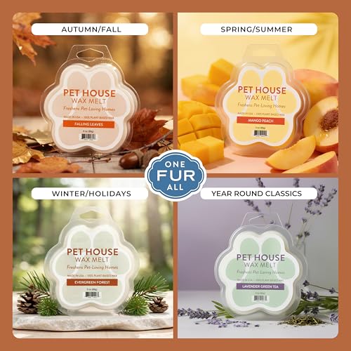 Image of Pet House Scented Wax Melts Long-Lasting, Pet-Friendly Plant Based, Wax Melts for Home, Vanilla Sandalwood 3 OZ Each, 2 Pack