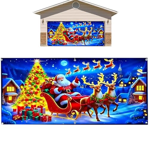 Couverture de Noël de garage LED étanche décorative pour maison - 2