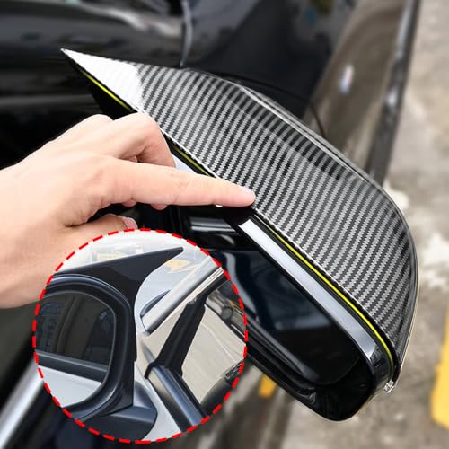 Xhfarce Side Mirror Covers for Hyundai 9th Gen Sonata 2015 2016 2017 2018 2019 Accessories Ox Horn Side Mirror Cover Side Door Rearview Mirror Cover Exterior Decoration(With Turn Signal,Carbon Fiber) by Xhfarce - Used condition - Image 5