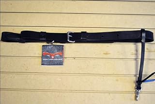 Circle Y Single Ply Plain Flank Cinch w/Billets Bl