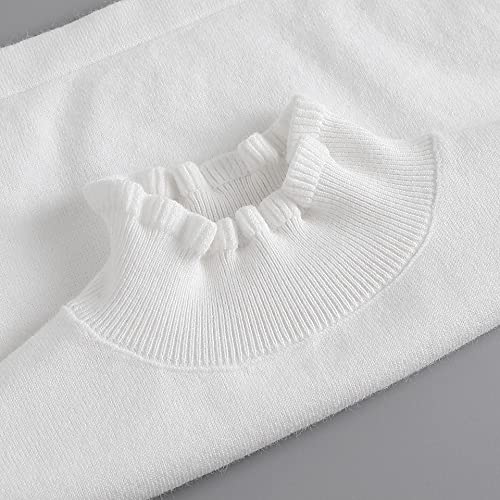 Womens Detachable Dickey Collars Half-Shirt Fake False Collar with Adjustable Straps4