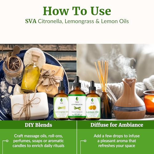 Combo Aceites Esenciales de Citronela, Hierba Limón y Limón 4 oz miniatura 6