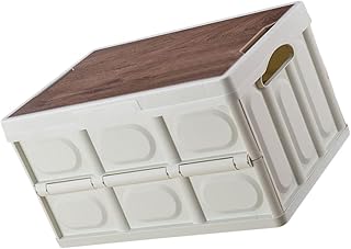 ERINGOGO Caixa De Armazenamento Caixa Com Tampa Caixa De Armazenamento De Plástico Com Tampa Caixa De Armazenamento Com Tampa Organizador De Tronco Dobrável Caixa De Acampamento Caixa De