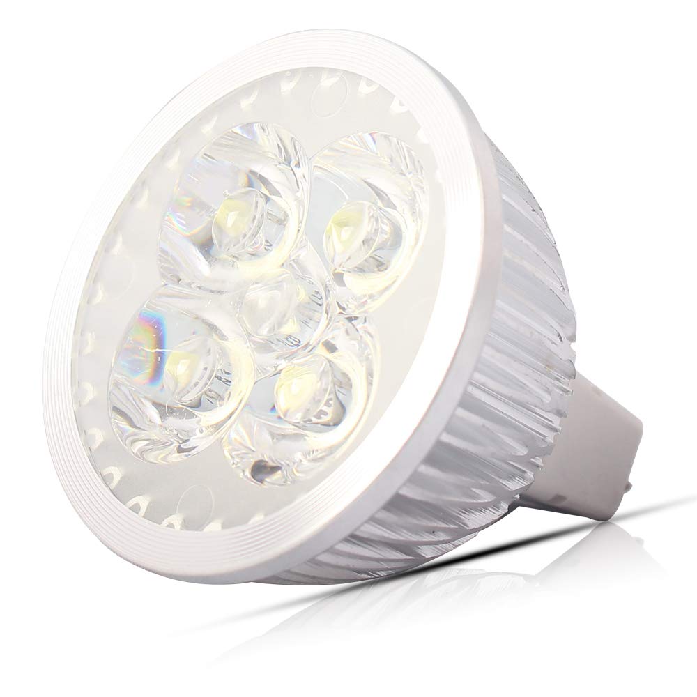 Mengjay 20 Stück MR16 GU5.3 LED Lampen 4W 300 Lumen 3000K Warmweiß Ersetzt für 30W Halogen LED Lampe Spots LED Leuchtmittel Energiesparlampe Abstrahlwinkel 60º AC/DC 12V (Warmweiß)