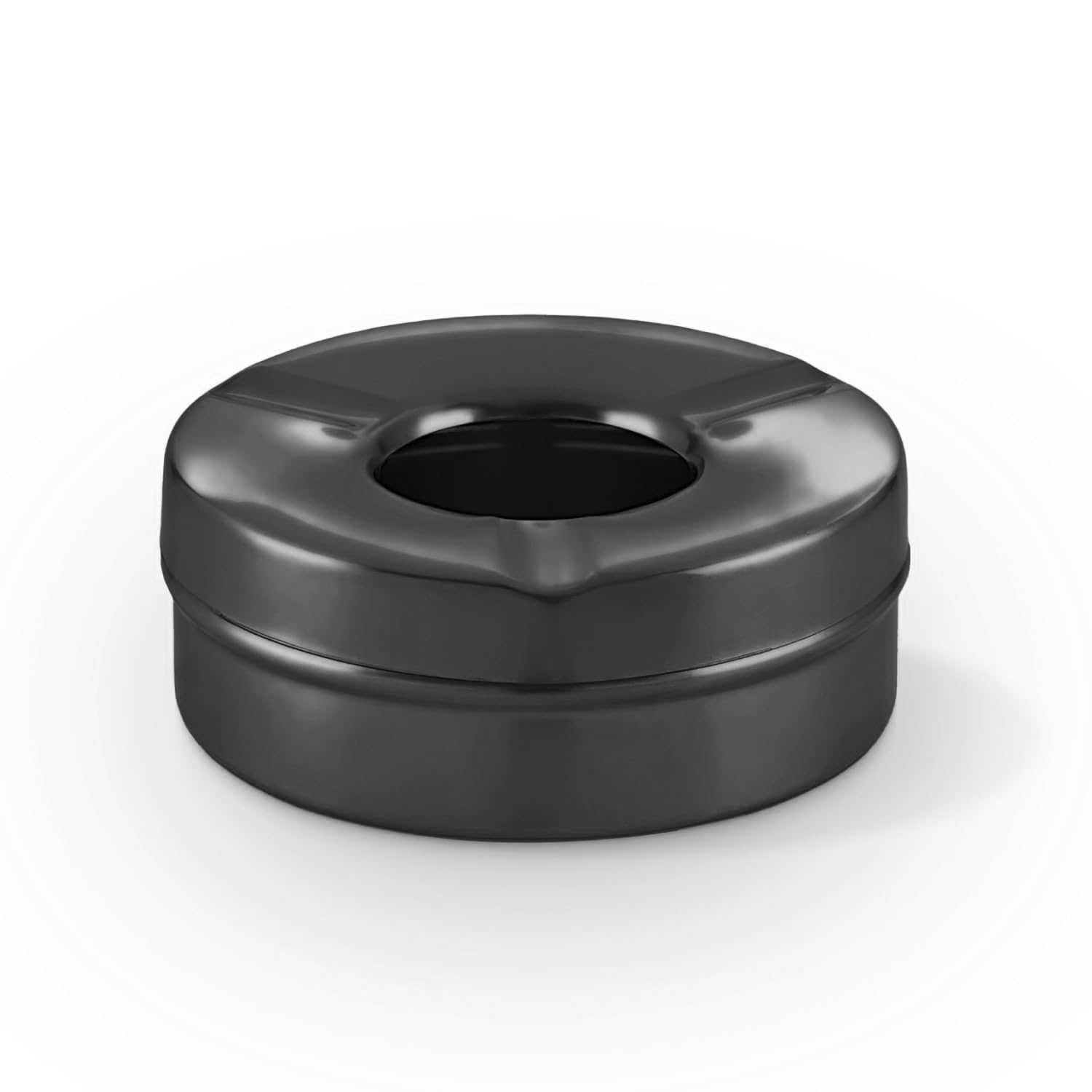 Kitchen Expert Black Ash Tray | Cigarette Ash Holder | Ashtray for Home Office Indoor Outdoor Home Décor - Pack of 1-image-49