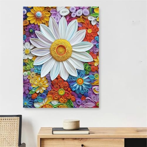 Peinture par numéro adulte fleurs pour évacuer le stress et décorer facilement vos murs