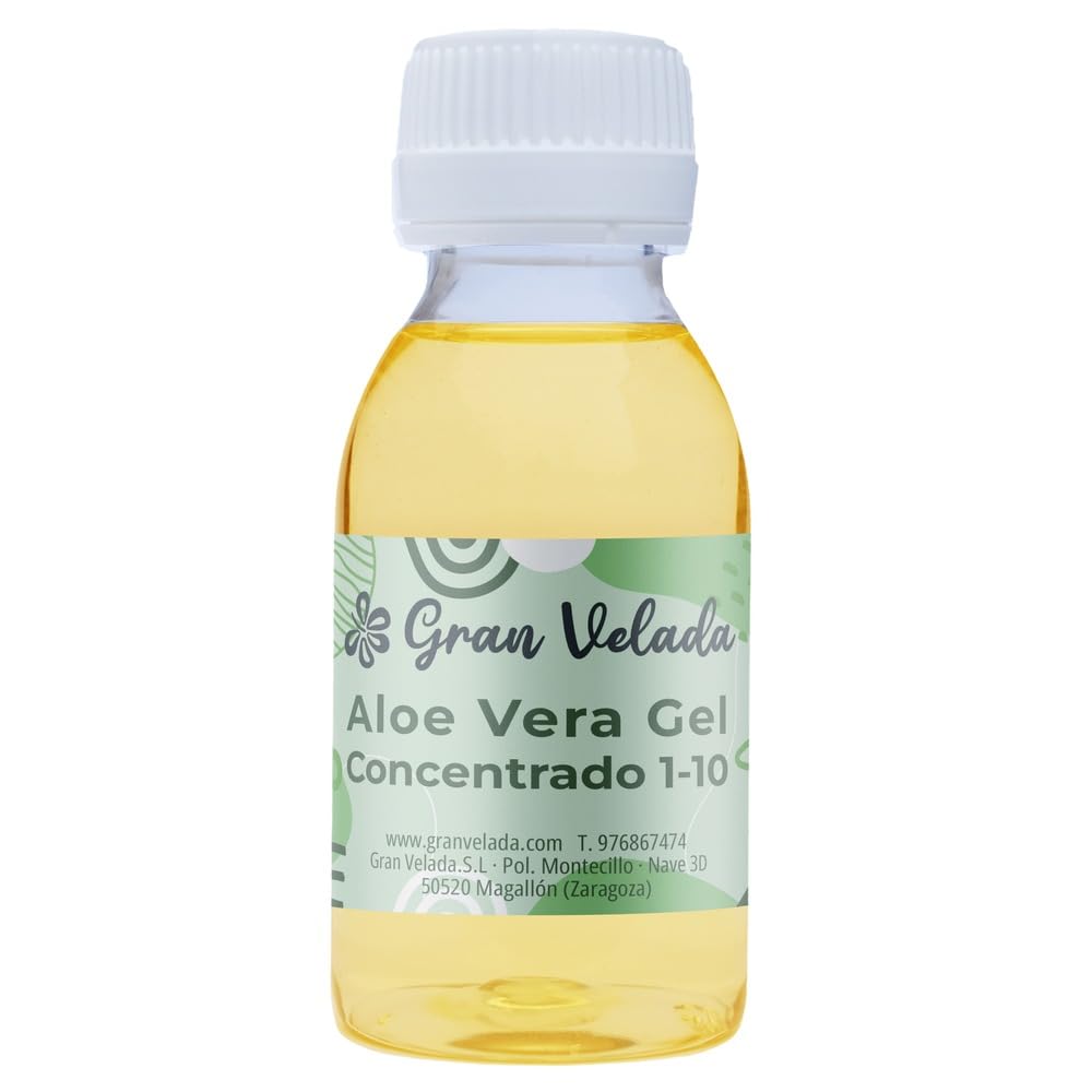 Gran Velada - Aloe vera gel concentrado 1:10 1000 ml | Calmante e hidratante | Cicatrizante | After sun y after shave
