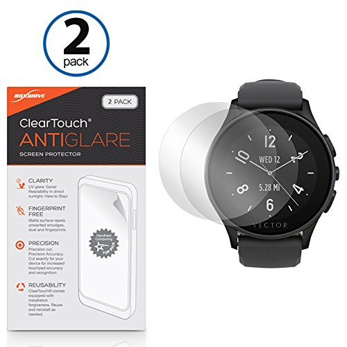 BoxWave Screen Protector Compatible with Vector Luna - ClearTouch Anti-Glare (2-Pack), Anti-Fingerprint Matte Film Skin