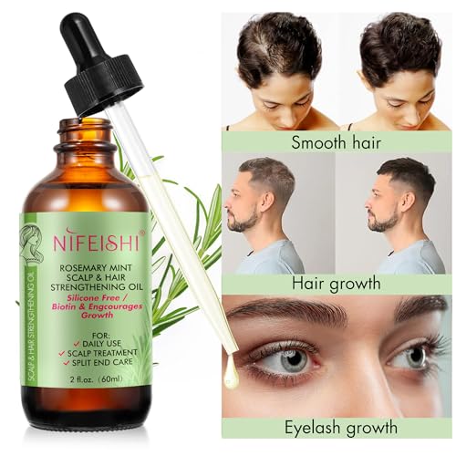 Bieyoc Rosemary Oil for Hair Growth, Organic Rosemary Essential Oil, Scalp & Hair Strengthening Oil, Nourishing Treatment for Hair Care, Skin, Face, Aromatherapy, 2 Fl Oz Pack Of 1 - Image 5