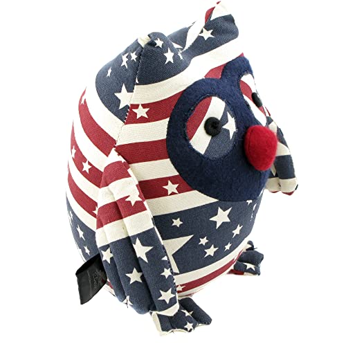 Patriotic Usa Flag Patterned Owl Decor, Decoration For 4Th Of July, Independence Day Gift – Decorative Weighted Animal For Office And Home Desk And Shelf | Handcrafted Stuffed Animal Furniture Decor #TOP4