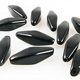 Edle böhmische Glasperlen in langer Rautenform