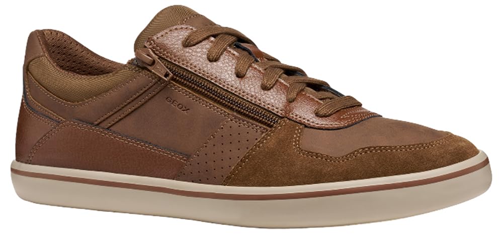 Geox Men's U Elver Trainers, Brown, 40 EU, Brown, 6.5 UK