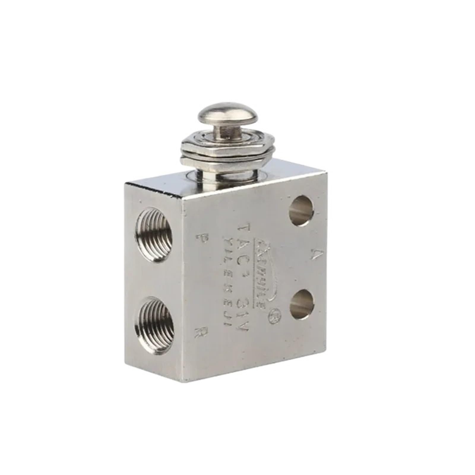 Válvula neumática TAC2-31P de pulsador con retorno para control de aire industrial