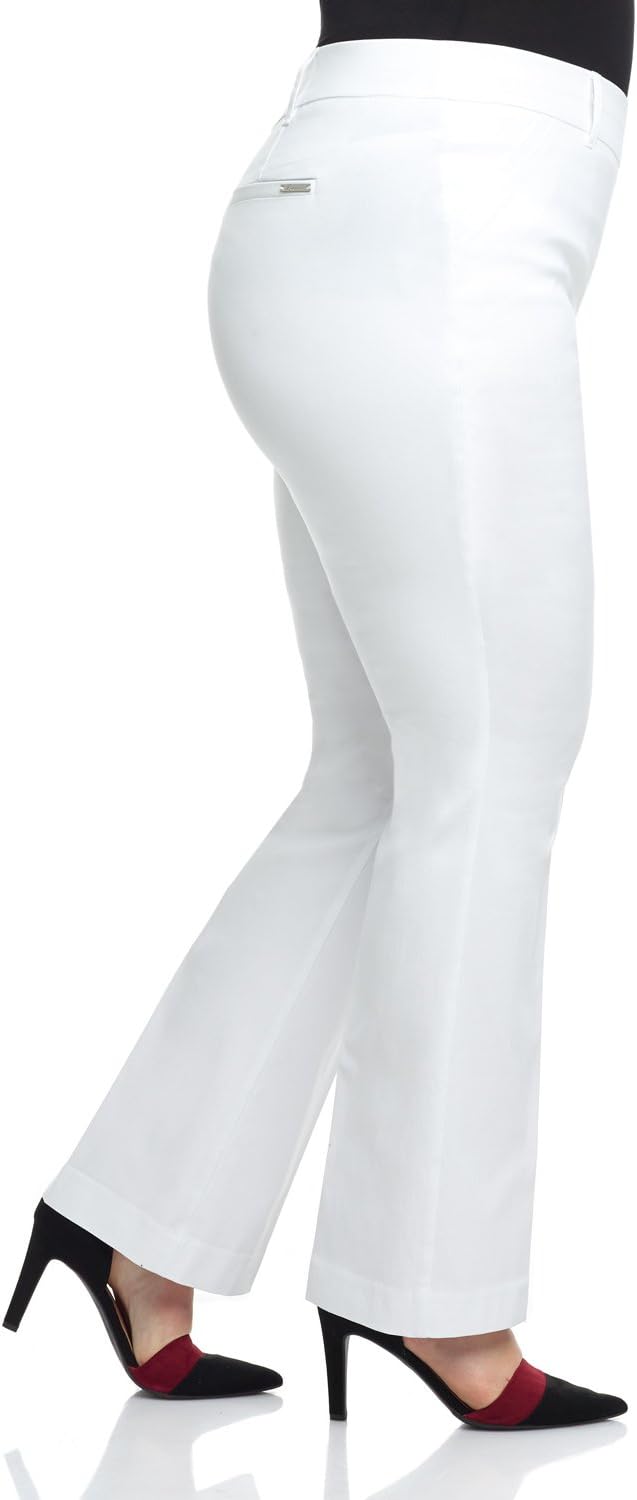 Rekucci Curvy Woman Ease into Comfort Barely Bootcut Plus Size Pant - Image 2
