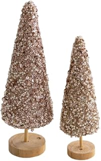 Árbol de Navidad en miniatura para mesa con lentejuelas de espuma de colores, decoración de árbol de Navidad