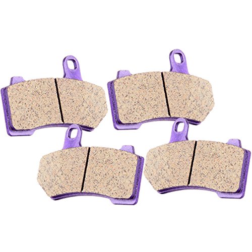 Scitoo Carbon Fiber Brake Pads Fits 01 05 06 07 08 09 10 11 12 Glide Night Rod Night Rod Special Road Glide Road King Street Glide Street Rod Tri Glide V-Rod Front #TOP27