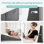 Cozymaker 7.5" Bed Wedge Pillow for Sleeping After Surgery, Back Support, Leg Elevation, Gerd Acid Reflux, Neck Pain, Snoring, Cooling Memory Foam Triangle Incline Wedge, Removable Washable Cover - Image 3