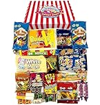Retro Sweets Gift Box: Candy Striped Old Fashioned Sweets Selection Hamper: Birthday Present for Him & Her, Men, Women, Boys, Girls