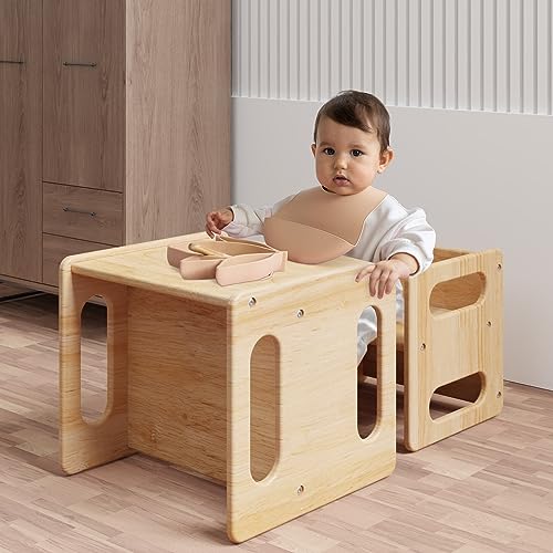 image for Hypergiant Montessori Weaning Table and Chair Set for Toddler and Baby