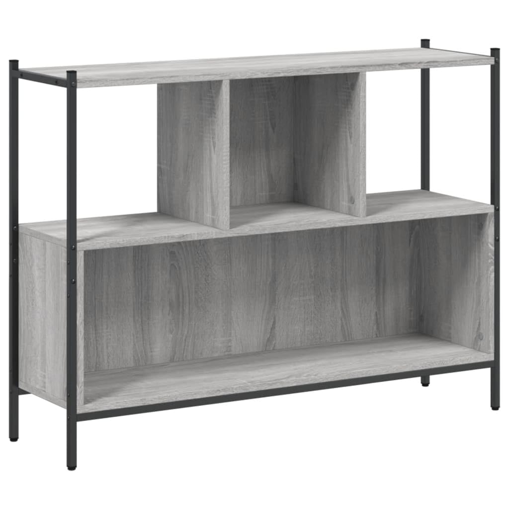 vidaXL - Bookcase - Engineered Wood - 102x28x77.5 cm - Grey