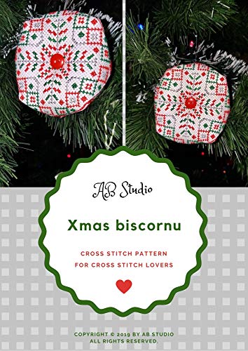 Xmas biscornu - the needle pillow cross stitch chart: For cross stitch lovers (English Edition)