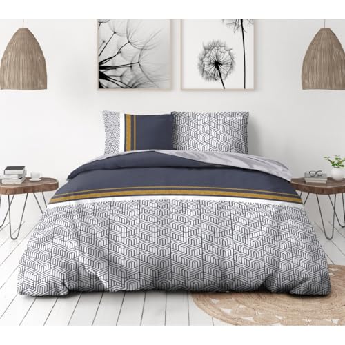 Funda de edredón de 240 x 260 cm 100% algodón 57 hilos y fundas almohada Tilt 6