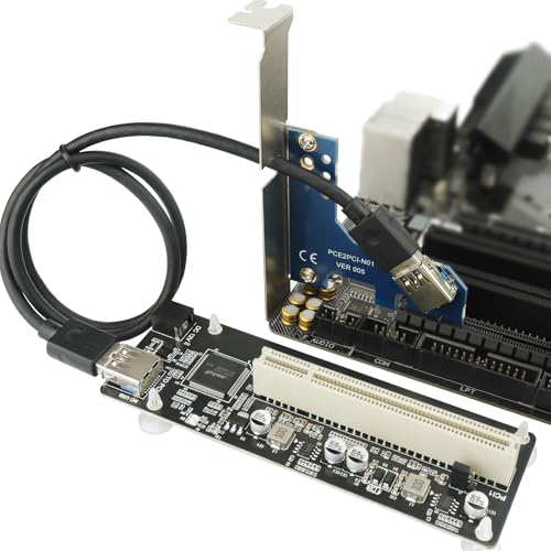 Image of PCIe to PCI Adapter, PCI Express x1 Converter, Extender for Desktop External Capture Sound Card Expansion, LTD18