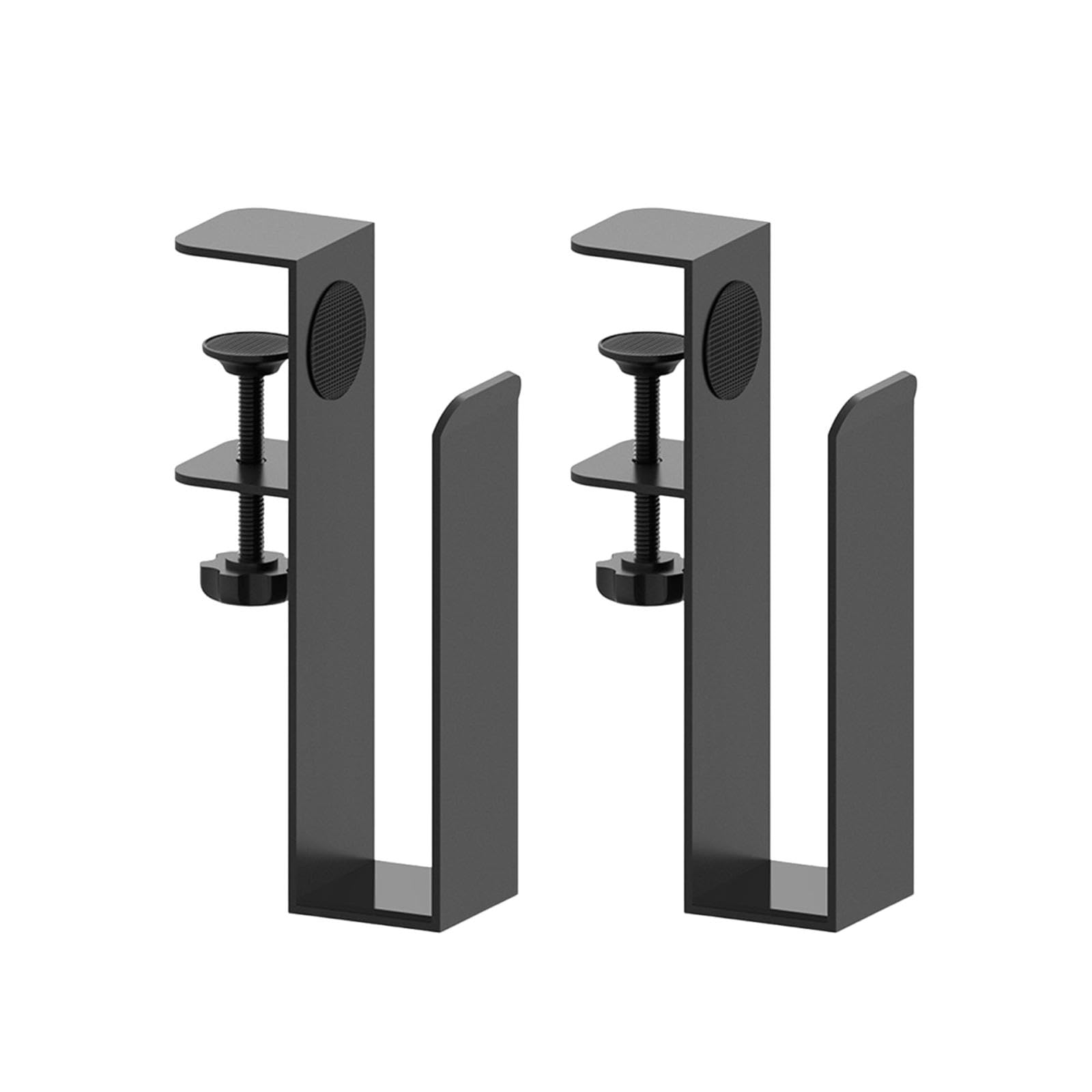 Milageto Juego de 2 Soportes para Portátiles para Colocar Debajo del Escritorio, Accesorios de Metal Resistentes.