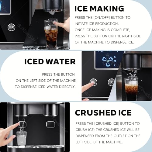Máquina de Hielo 3 en 1 con Pantalla LCD y Tapa miniatura 3