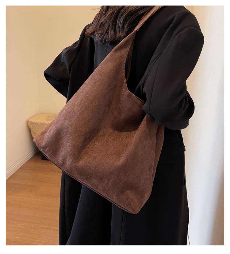 Bolso Suede para Mujer Hobo Slouchy Tote Oficina miniatura 2
