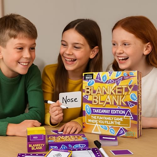 HMIR Fun Family TV Show Board Game – Interactive Quiz & Challenge Games with App Features – Game Show Board Games – Party Entertainment for Kids, Teens & Adults (Blankety Blank) - Image 4