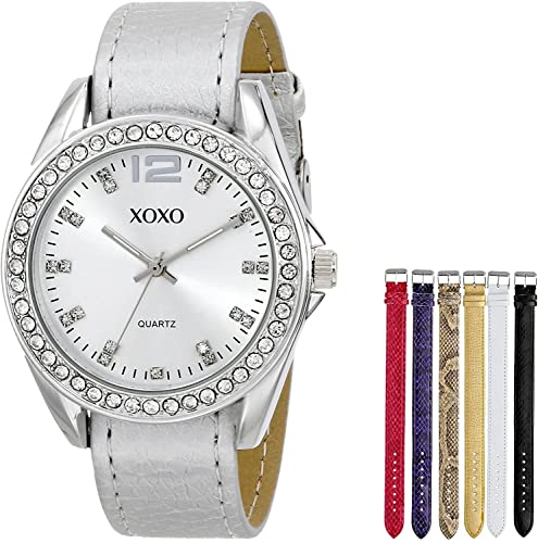 Accutime XOXO Women's XO9062 Analog Display Analog Quartz Grey Watch