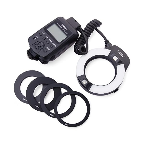 Yongnuo YN-14EX Macro Ring TTL-Blitzlicht + Adapter für Canon DSLR 7D 6D LF464