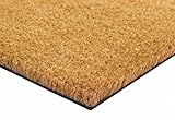 Lexell Coir Matting for Entrance Heavy Duty Coir Door Mats Indoor Outdoor - Non-Slip Rubber Back with Thick Natural Bristle (60 x 90 cm (Rectangular))