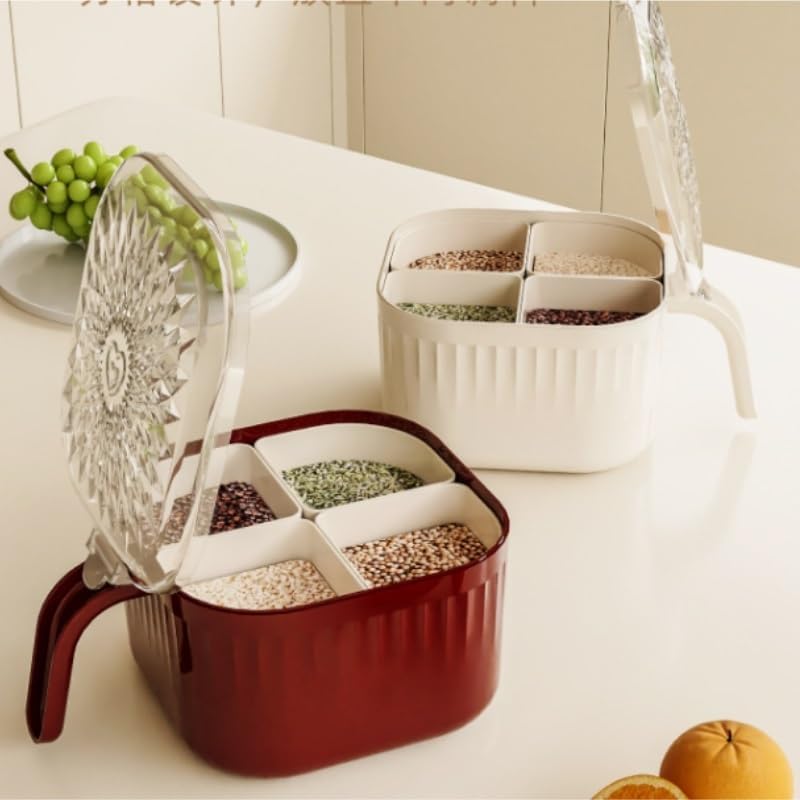Integrated Multi Compartment Kitchen Seasoning Container for Home Use Detachable