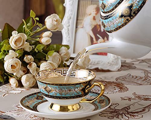 Ybk Tech Bone China Teapot, 34Oz Ceramic Coffee Pot- Sky Blue #TOP5
