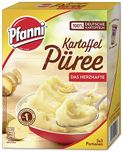Pfanni Kartoffel Püree Das Herzhafte für ein leckeres Kartoffelgericht mit 100% deutschen Kartoffeln 7x 243g