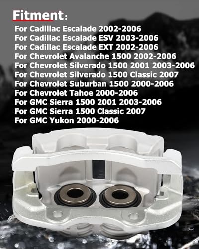 Image of cciyu Rear Right Brake Caliper Assembly w /Bracket 18-B4765 For Cadillac 2002-2006,For Chevy 2000-2007,For GMC 2000-2007