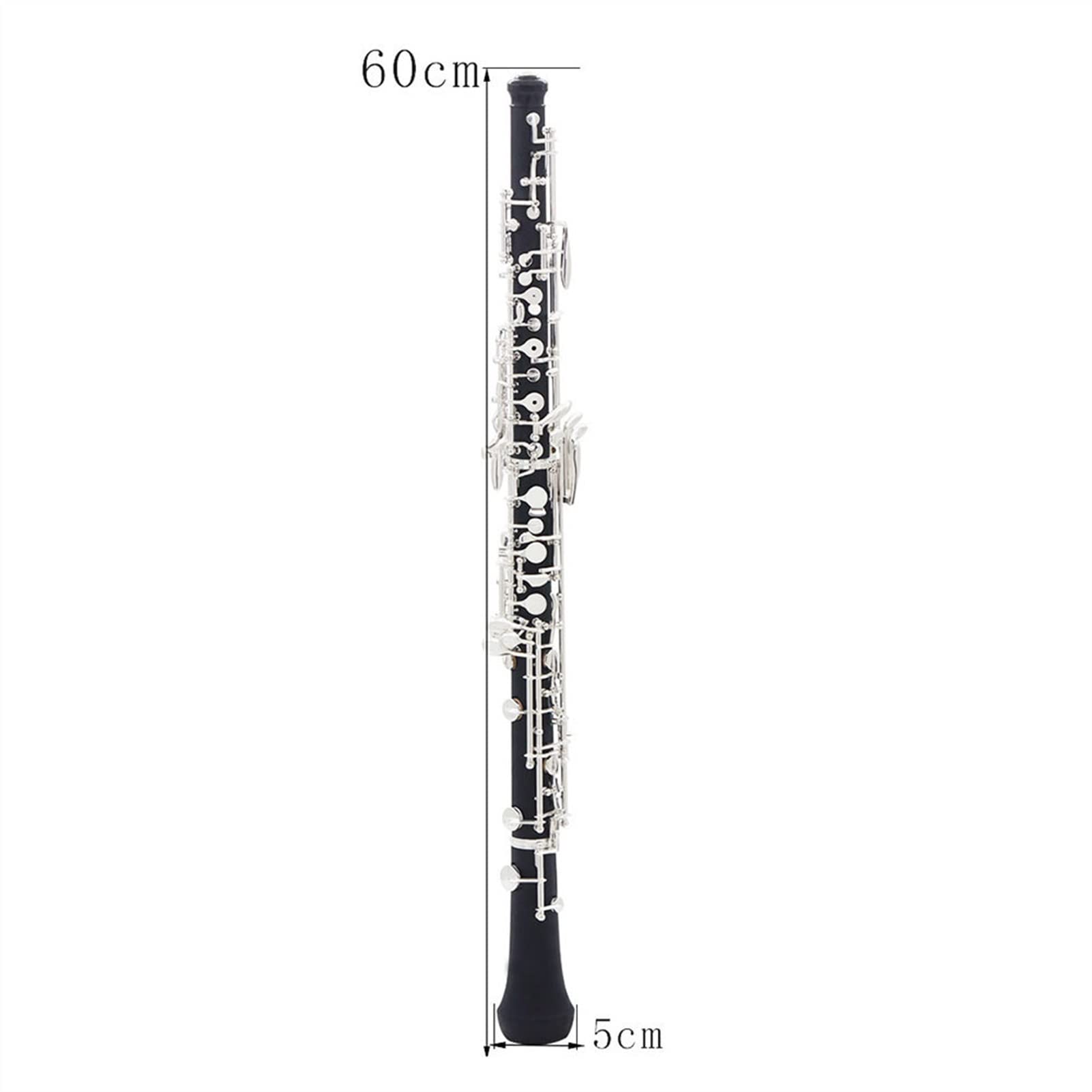 Strumento Oboe Strumento Placcato in Argento Semi-Automatico per Tasti Semi-automatizzatore Professionale C Key Key Strumento di Legno Principiante di Oboe