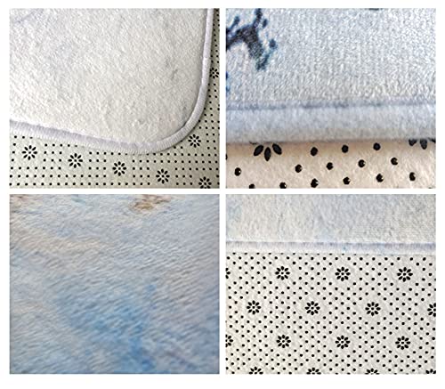 3-teiliges Badematten-Set für Badezimmer,Teppich,Toilettenmatte,rutschfest,saugfähig,Marmor,Dekoration,Tür,Fußpolster… – Bild 3