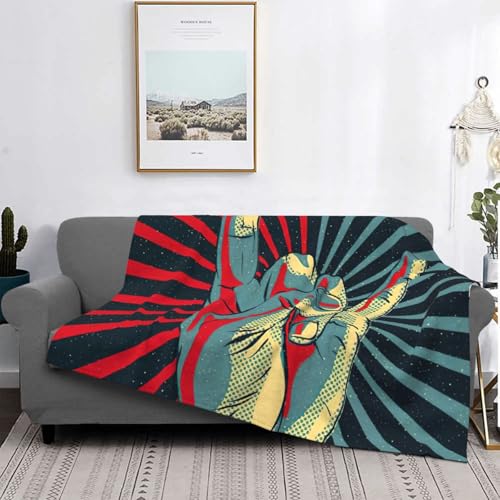Couverture microfibre EdWal rock and roll légère pour lit - 5