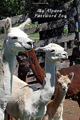 My Alpaca Password Log: Alphabetical Logbook for Internet