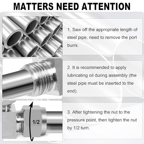 Image of ChillWaves 304 Stainless Steel Tee Compression Tube Fitting, 3 /4 inch OD x 3 /4 inch OD x 3 /4 inch OD Compression Union Connector(1-PACK)