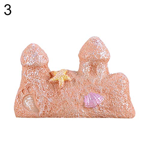 Whiie891203 Miniature Fairy Garden Mini Bucket Sand Sculpture Castle Model Figurine DIY Aquarium Landscape Decor - 3#