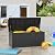 Decksplore 270 Gallon Outdoor Storage Box Patio Deck Box Waterproof, Resin Lockable Outside Large Storage Bin for Pool Cushion Furniture, Garden Tools UV-Resistant, Black