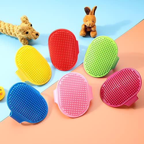 Bokon 24 Pieces Dog Grooming Brush Dog Shampoo Bath Brush Bulk Soothing Massage Rubber Comb With Adjustable Ring Handle For Short Long Haired Pets Dogs Cats Washing Brush Homes Bathing Supplies #TOP4