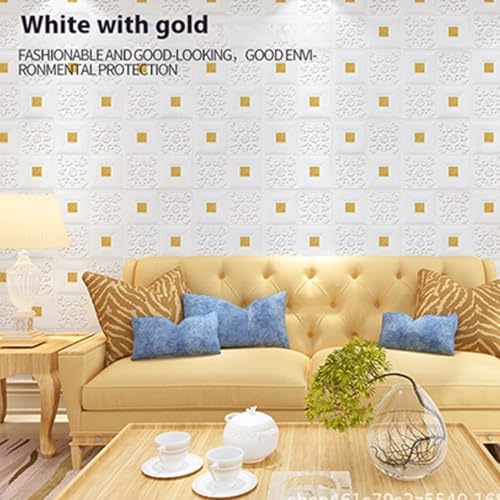 Paneles de espuma de PVC y pegatinas impermeables 3D para azulejos que cubren paredes con humedad 8